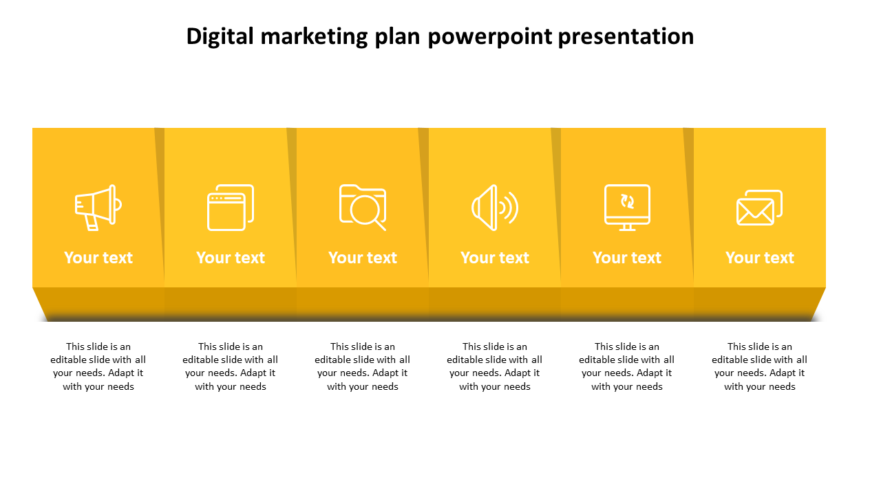 digital marketing plan powerpoint presentation-yellow